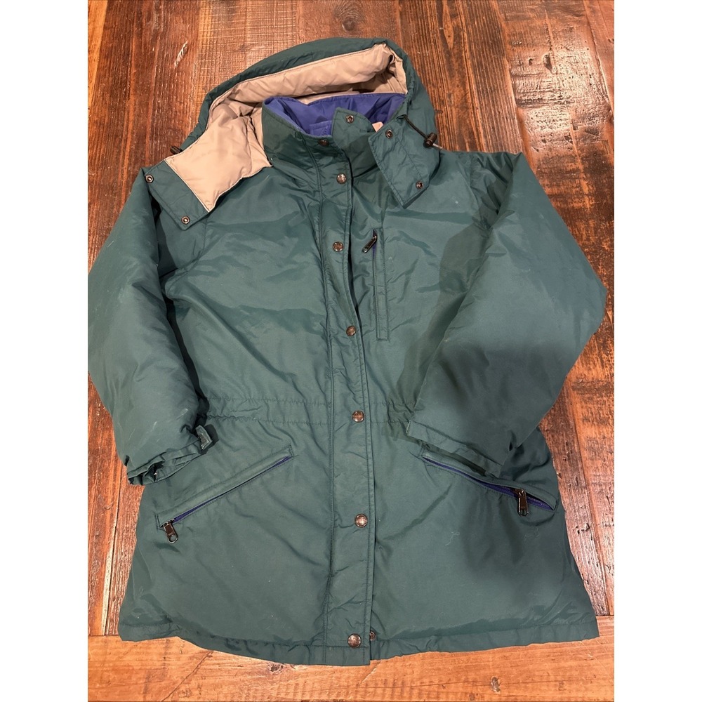 Vintage LL Bean 90s‎ USA Penobscot Parka Goose Down Ski Jacket Womens Size M Pet